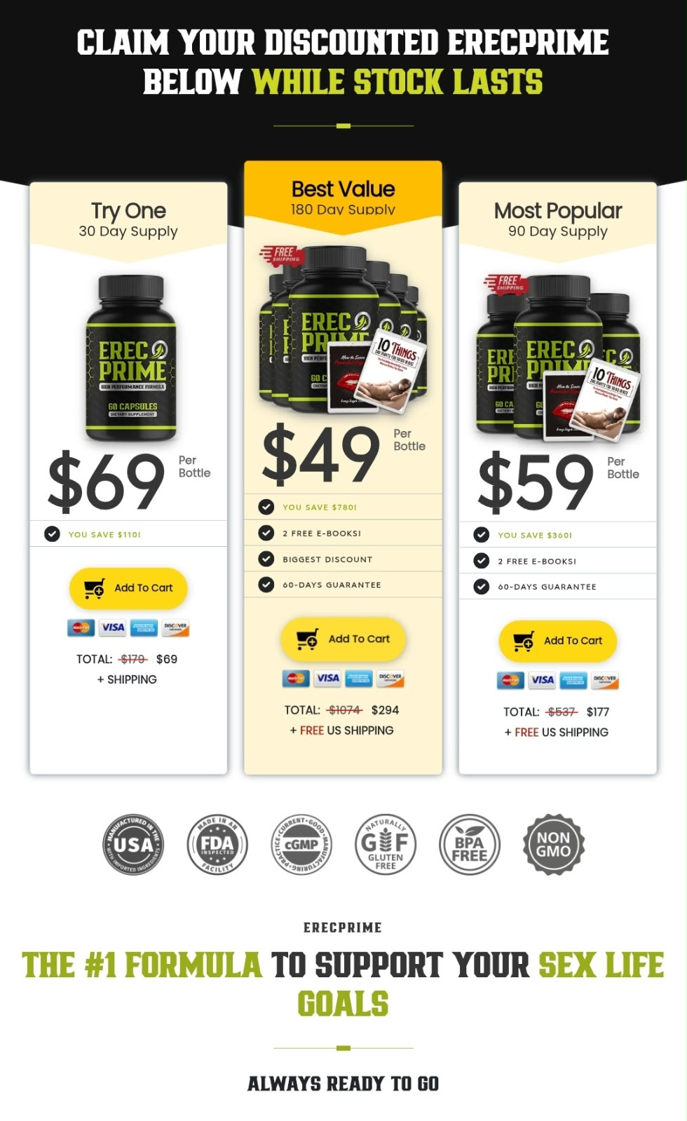 ErecPrime 6 bottles
